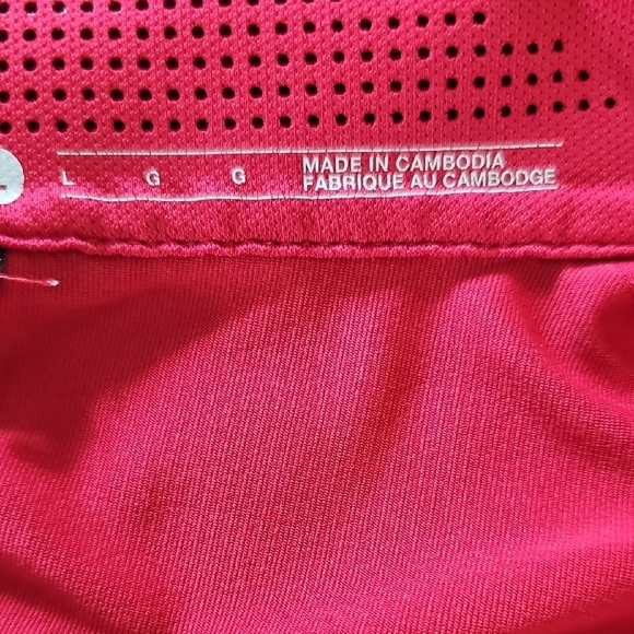 Nike Tiger Woods Collection Men's Vibrant Red Polo Shirt Size L - Picture 7 of 10